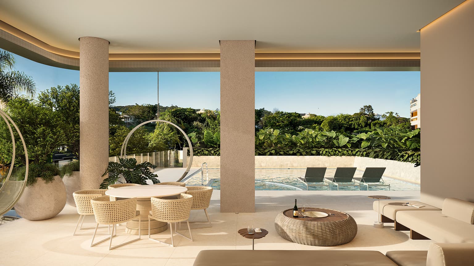 Monte Leone — deck da piscina