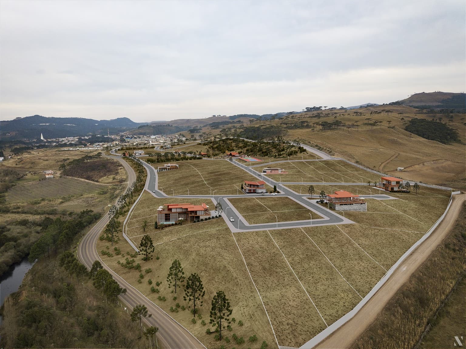 Fotomontagem Campos da Montanha