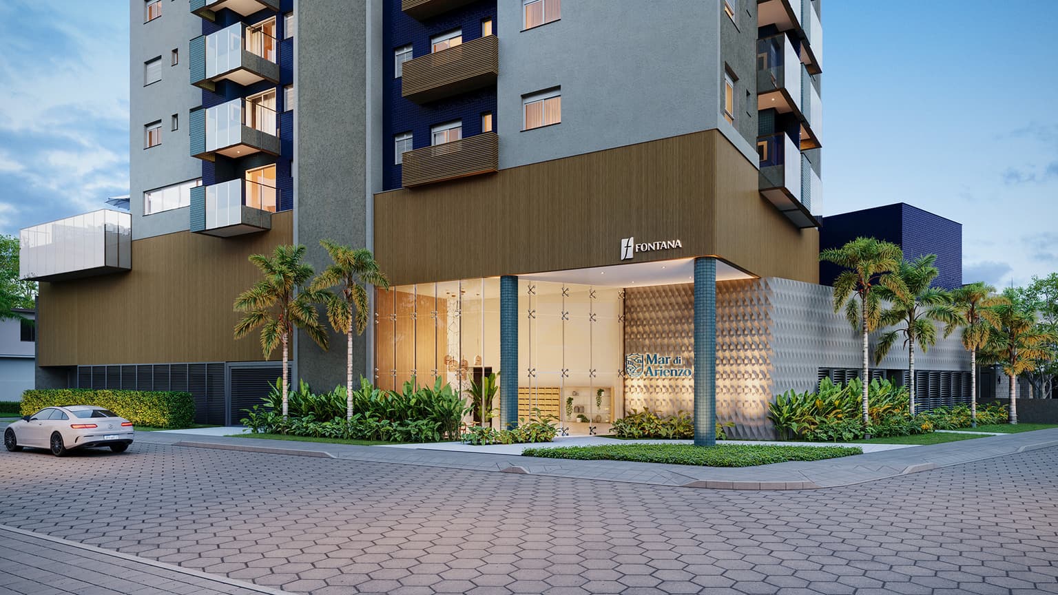 Fachada Mar di Arienzo Residencial — Balneário Rincão/SC